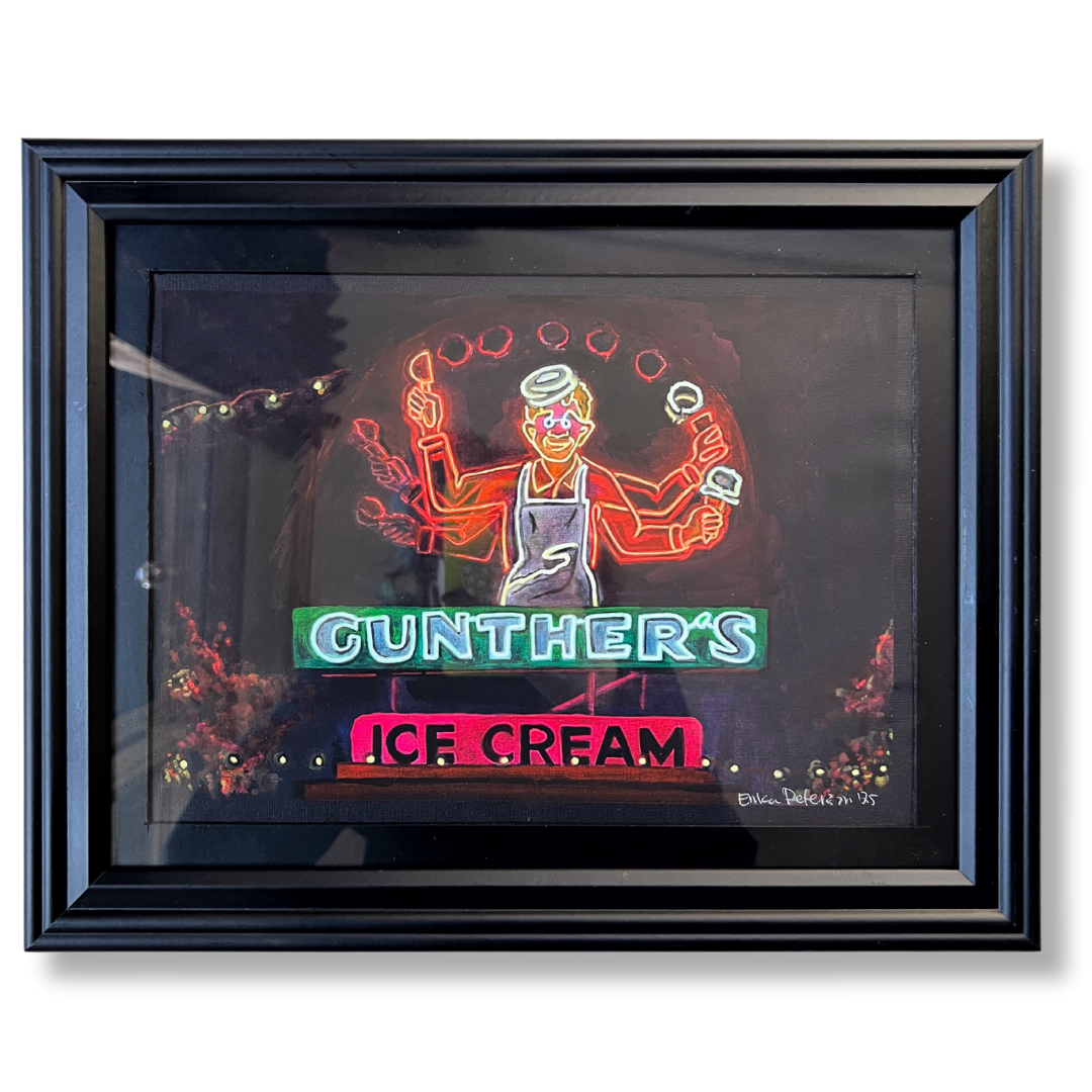 GUNTHER'S ICE CREAM | ORIGINAL WATERCOLOR