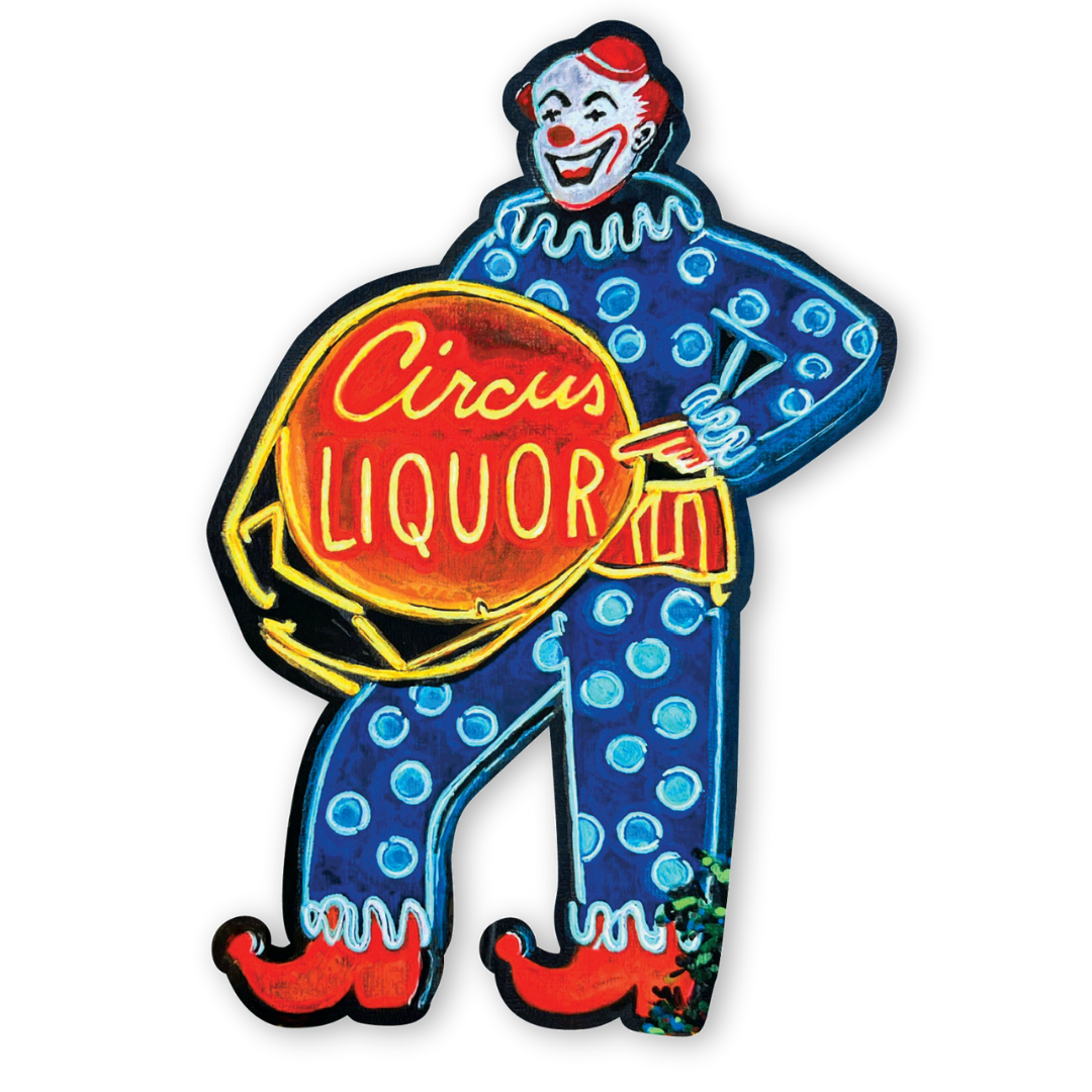 CIRCUS LIQUOR STICKER
