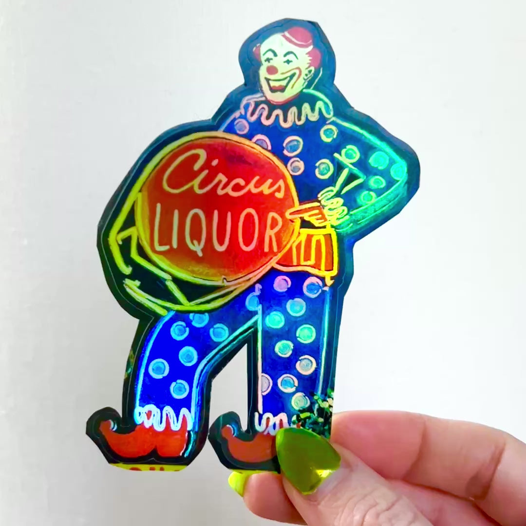 CIRCUS LIQUOR STICKER
