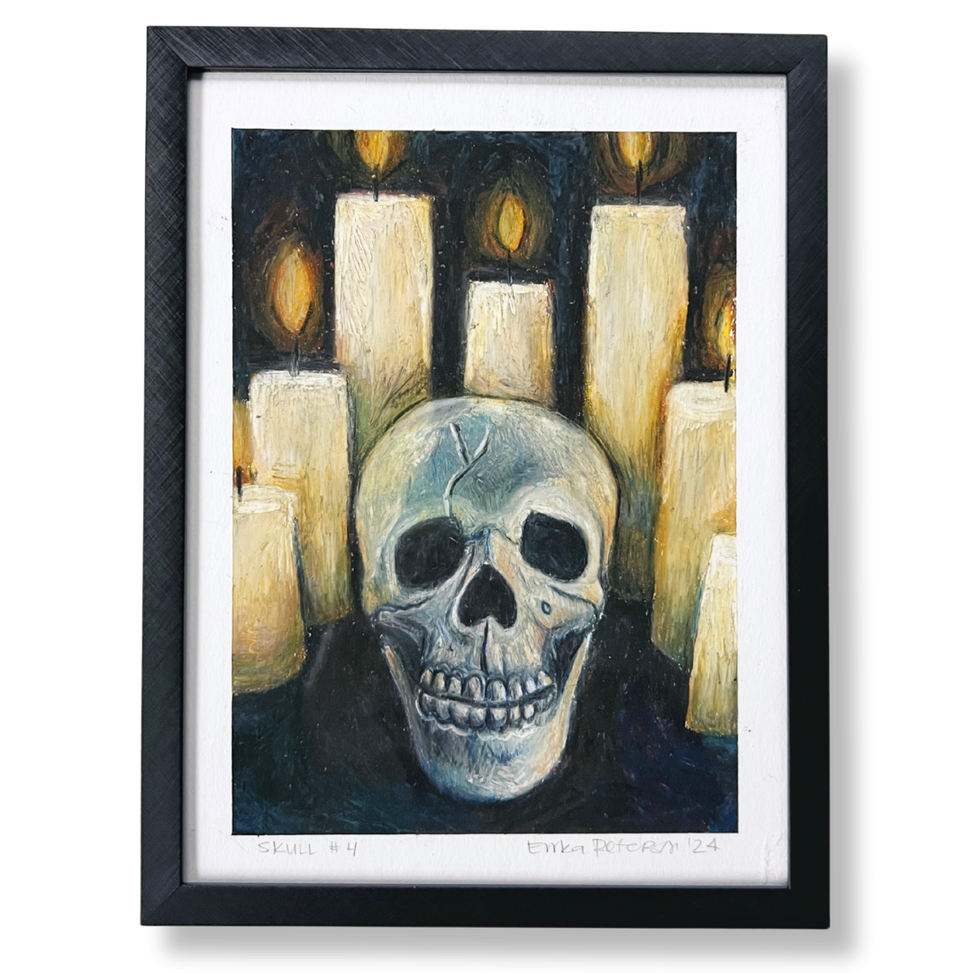 SKULL 04 | ORIGINAL OIL PASTEL